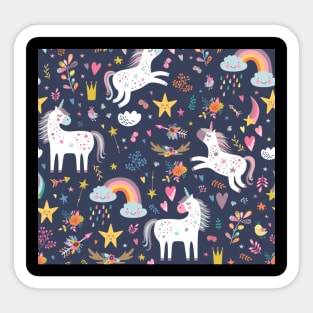 Rainbow unicorn magical gift Sticker